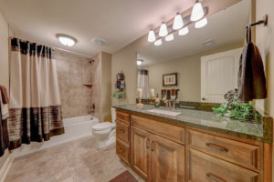 Sweetwater Creek New Homes in Spring Hill, KS The Clearbrook Lower Level Bathroom